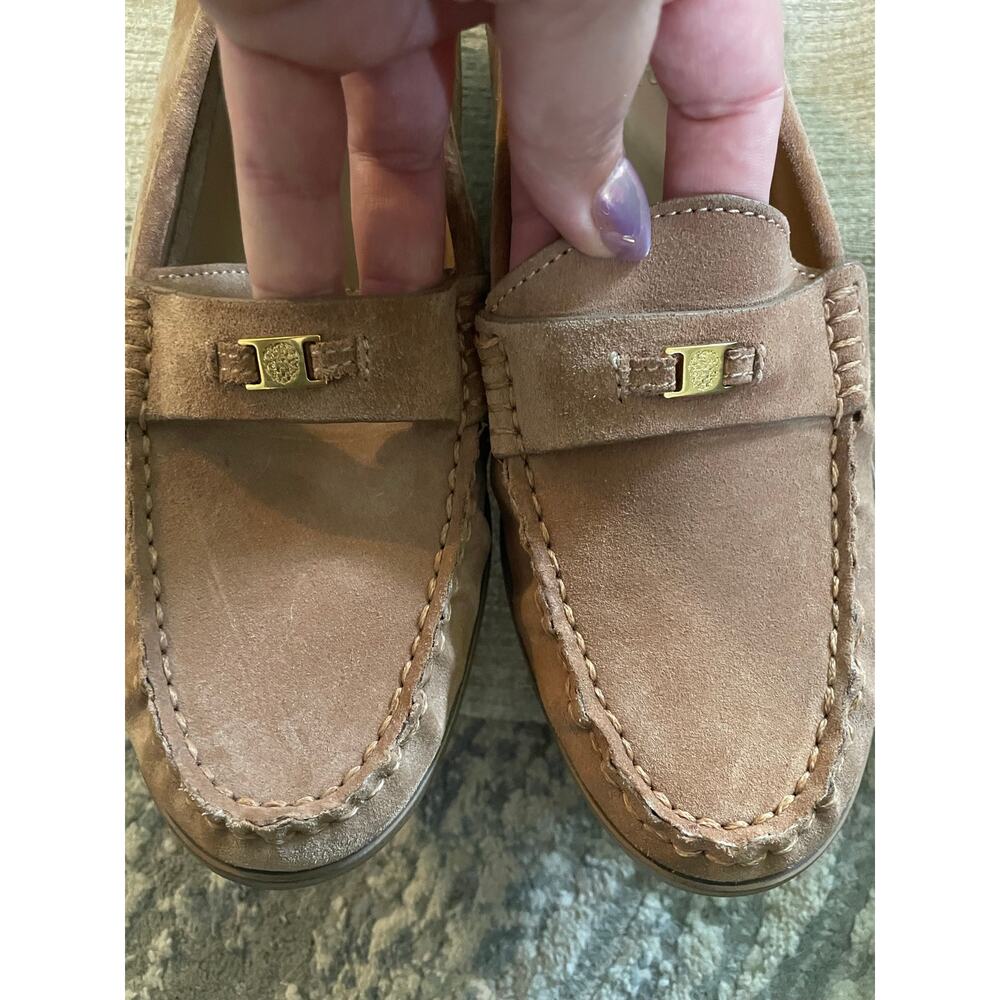 Vince Camuto Brown Suede Loafers - Picture 2 of 3